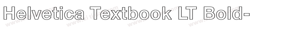 Helvetica Textbook LT Bold字体转换
